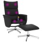 vidaXL Sillón reclinable masaje con reposapiés cuero sintético negro vidaXL Sillón reclinable masaje con reposapiés cuero sintético negro