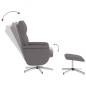 vidaXL Sillón de masaje reclinable con reposapiés cuero sintético gris vidaXL Sillón de masaje reclinable con reposapiés cuero sintético gris