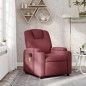 vidaXL Sillón de masaje reclinable de tela color vino tinto vidaXL Sillón de masaje reclinable de tela color vino tinto