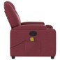 vidaXL Sillón de masaje reclinable de tela color vino tinto vidaXL Sillón de masaje reclinable de tela color vino tinto