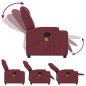vidaXL Sillón de masaje reclinable de tela color vino tinto vidaXL Sillón de masaje reclinable de tela color vino tinto