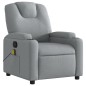 vidaXL Sillón reclinable de masaje de tela gris claro vidaXL Sillón reclinable de masaje de tela gris claro