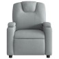 vidaXL Sillón reclinable de masaje de tela gris claro vidaXL Sillón reclinable de masaje de tela gris claro