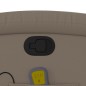vidaXL Sillón de masaje reclinable cuero sintético color capuchino