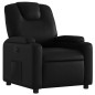 vidaXL Sillón reclinable de cuero sintético negro vidaXL Sillón reclinable de cuero sintético negro