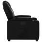 vidaXL Sillón reclinable de cuero sintético negro vidaXL Sillón reclinable de cuero sintético negro