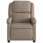 vidaXL Sillón reclinable de cuero sintético color capuchino vidaXL Sillón reclinable de cuero sintético color capuchino