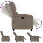 vidaXL Sillón reclinable de cuero sintético color capuchino vidaXL Sillón reclinable de cuero sintético color capuchino