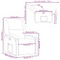 vidaXL Sillón reclinable de cuero sintético color capuchino vidaXL Sillón reclinable de cuero sintético color capuchino