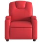 vidaXL Sillón reclinable de cuero sintético rojo vidaXL Sillón reclinable de cuero sintético rojo
