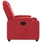 vidaXL Sillón reclinable de cuero sintético rojo vidaXL Sillón reclinable de cuero sintético rojo