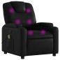 vidaXL Sillón de masaje reclinable cuero sintético negro vidaXL Sillón de masaje reclinable cuero sintético negro
