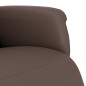 vidaXL Sillón reclinable con reposapiés cuero sintético marrón vidaXL Sillón reclinable con reposapiés cuero sintético marrón