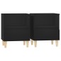 vidaXL Mesitas de noche 2 unidades negro 40x35x50 cm vidaXL Mesitas de noche 2 unidades negro 40x35x50 cm