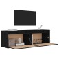 vidaXL Armario de pared 2 uds madera maciza de pino negro 60x30x35 cm vidaXL Armario de pared 2 uds madera maciza de pino negro 60x30x35 cm