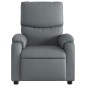 vidaXL Sillón reclinable de cuero sintético gris vidaXL Sillón reclinable de cuero sintético gris