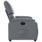 vidaXL Sillón reclinable de cuero sintético gris vidaXL Sillón reclinable de cuero sintético gris