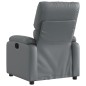 vidaXL Sillón reclinable de cuero sintético gris vidaXL Sillón reclinable de cuero sintético gris