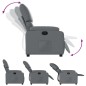 vidaXL Sillón reclinable de cuero sintético gris vidaXL Sillón reclinable de cuero sintético gris