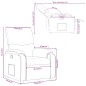 vidaXL Sillón reclinable de tela verde oscuro