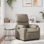 vidaXL Sillón reclinable de cuero sintético color capuchino vidaXL Sillón reclinable de cuero sintético color capuchino