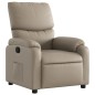 vidaXL Sillón reclinable de cuero sintético color capuchino vidaXL Sillón reclinable de cuero sintético color capuchino