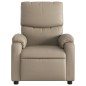 vidaXL Sillón reclinable de cuero sintético color capuchino vidaXL Sillón reclinable de cuero sintético color capuchino