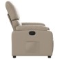 vidaXL Sillón reclinable de cuero sintético color capuchino vidaXL Sillón reclinable de cuero sintético color capuchino