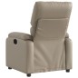 vidaXL Sillón reclinable de cuero sintético color capuchino vidaXL Sillón reclinable de cuero sintético color capuchino