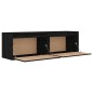 vidaXL Armario de pared 2 uds madera maciza de pino negro 60x30x35 cm vidaXL Armario de pared 2 uds madera maciza de pino negro 60x30x35 cm