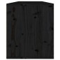 vidaXL Armario de pared 2 uds madera maciza de pino negro 60x30x35 cm vidaXL Armario de pared 2 uds madera maciza de pino negro 60x30x35 cm
