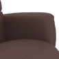 vidaXL Sillón reclinable con reposapiés cuero sintético marrón vidaXL Sillón reclinable con reposapiés cuero sintético marrón