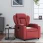vidaXL Sillón de masaje reclinable cuero sintético rojo tinto vidaXL Sillón de masaje reclinable cuero sintético rojo tinto