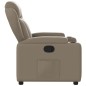 vidaXL Sillón reclinable de cuero sintético color capuchino vidaXL Sillón reclinable de cuero sintético color capuchino