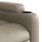 vidaXL Sillón reclinable de cuero sintético color capuchino vidaXL Sillón reclinable de cuero sintético color capuchino