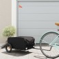 vidaXL Remolque para bicicleta hierro negro 30 kg vidaXL Remolque para bicicleta hierro negro 30 kg