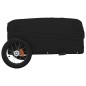 vidaXL Remolque para bicicleta hierro negro 30 kg vidaXL Remolque para bicicleta hierro negro 30 kg