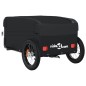 vidaXL Remolque para bicicleta hierro negro 30 kg vidaXL Remolque para bicicleta hierro negro 30 kg