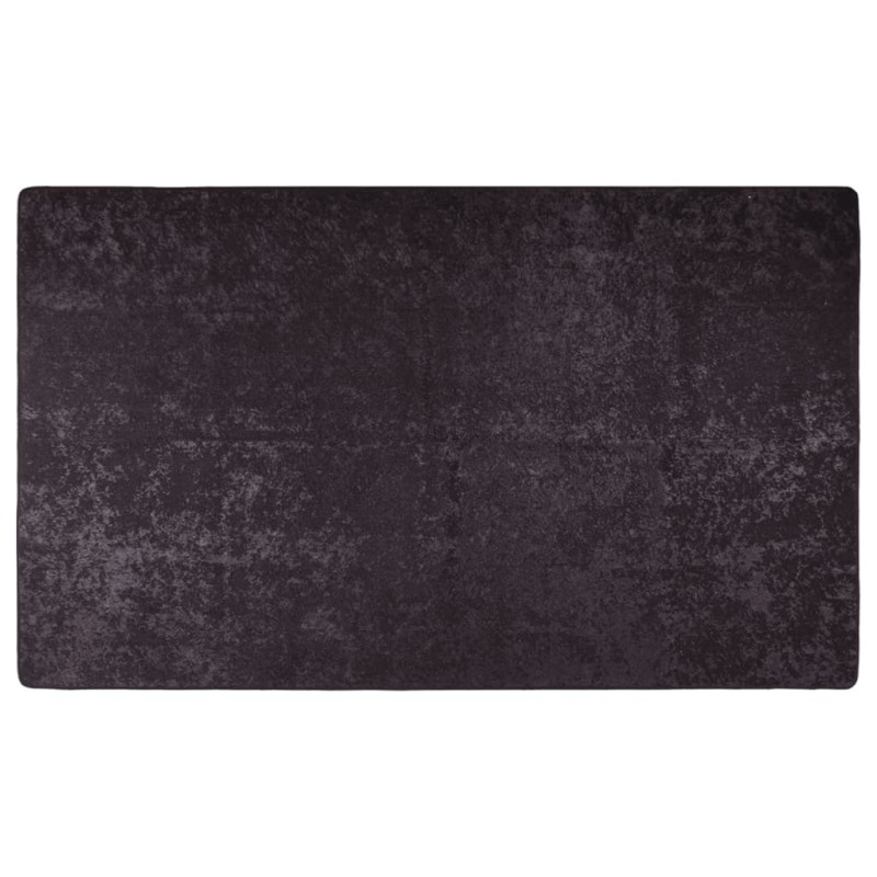vidaXL Alfombra lavable antideslizante gris antracita 150x230 cm vidaXL Alfombra lavable antideslizante gris antracita 150x230 cm