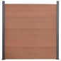 vidaXL Juego de paneles de valla WPC marrón 526x186 cm vidaXL Juego de paneles de valla WPC marrón 526x186 cm
