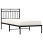 vidaXL Estructura de cama con cabecero metal negro 90x190 cm vidaXL Estructura de cama con cabecero metal negro 90x190 cm
