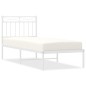 vidaXL Estructura de cama de metal con cabecero blanco 80x200 cm vidaXL Estructura de cama de metal con cabecero blanco 80x200 cm