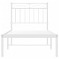 vidaXL Estructura de cama de metal con cabecero blanco 80x200 cm vidaXL Estructura de cama de metal con cabecero blanco 80x200 cm