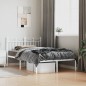 vidaXL Estructura de cama de metal con cabecero blanca 120x200 cm vidaXL Estructura de cama de metal con cabecero blanca 120x200 cm