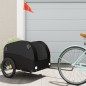 vidaXL Remolque para bicicleta hierro negro 45 kg vidaXL Remolque para bicicleta hierro negro 45 kg