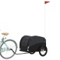 vidaXL Remolque para bicicleta hierro negro 45 kg vidaXL Remolque para bicicleta hierro negro 45 kg