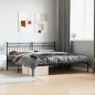 vidaXL Estructura de cama con cabecero metal negro 180x200 cm vidaXL Estructura de cama con cabecero metal negro 180x200 cm