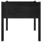 vidaXL Jardinera de madera maciza de pino negro 70x70x70 cm vidaXL Jardinera de madera maciza de pino negro 70x70x70 cm