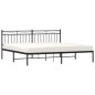 vidaXL Estructura de cama con cabecero metal negro 193x203 cm vidaXL Estructura de cama con cabecero metal negro 193x203 cm