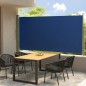 vidaXL Toldo lateral retráctil de jardín azul 160x300 cm vidaXL Toldo lateral retráctil de jardín azul 160x300 cm